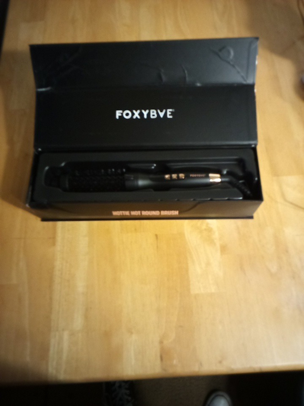 FOXYBVE Black Hot Round Brush Styler